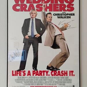 Dual Signature Framed Wedding Crashers Movie Poster